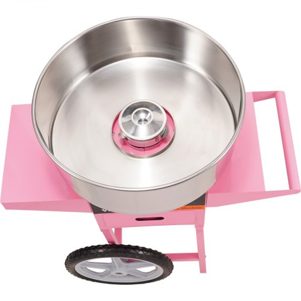 Commercial Cotton Candy Machine With Cart 1000W Candy Floss Maker For Parties Events 8