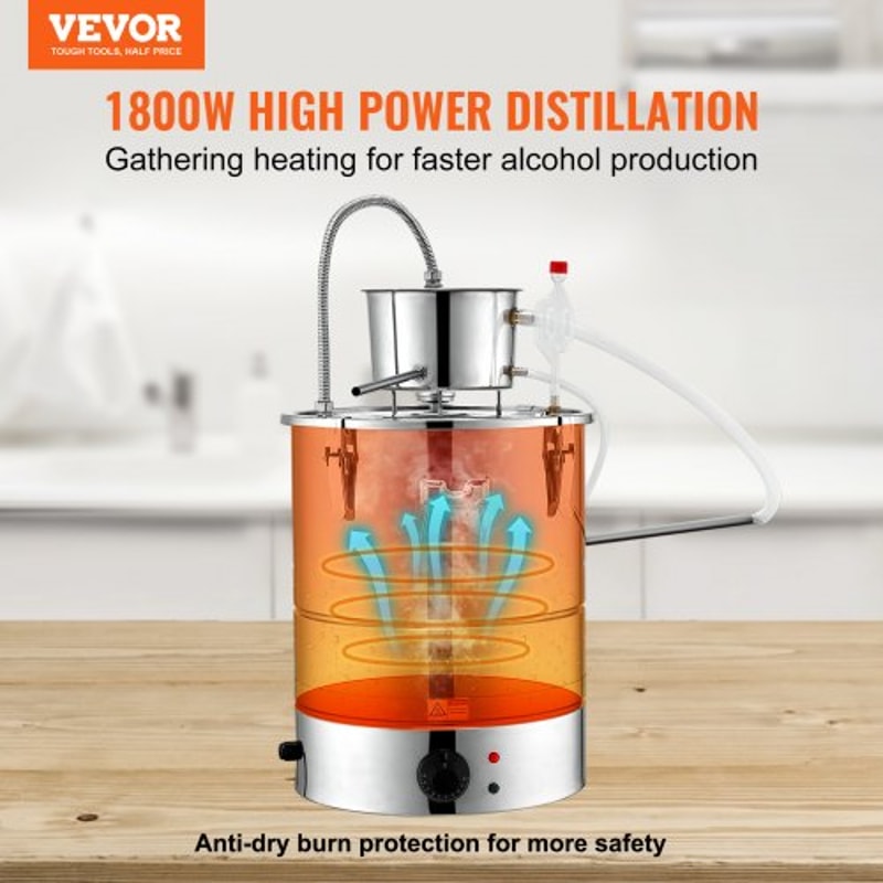 30L Alcohol Still With Electric Heating Cooling System For Whisky Vodka Essential Oils 1