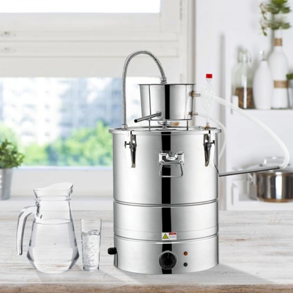 30L Alcohol Still With Electric Heating Cooling System For Whisky Vodka Essential Oils 6