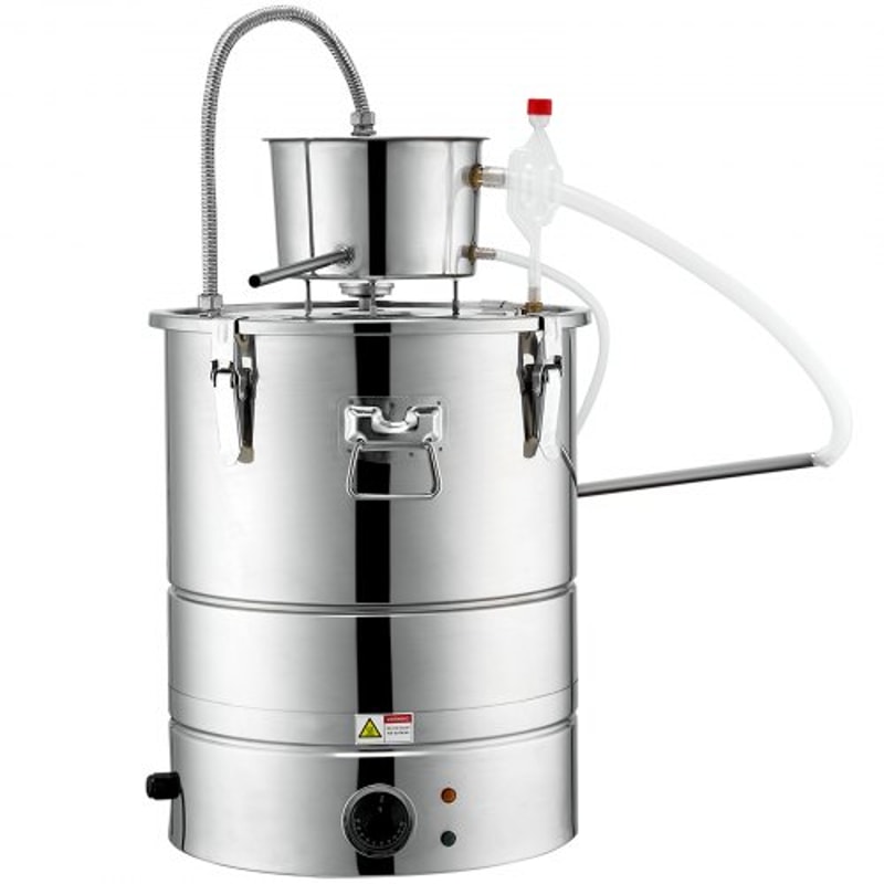 30L Alcohol Still With Electric Heating Cooling System For Whisky Vodka Essential Oils 7