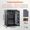 2.2 Cu Ft Biometric Safe with Digital Keypad & Fireproof Document Bag for Home Security