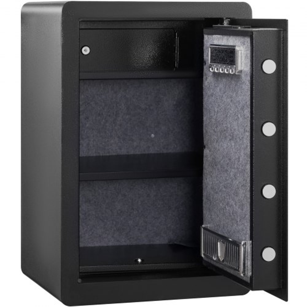 2.2 Cu Ft Biometric Safe with Digital Keypad & Fireproof Document Bag for Home Security