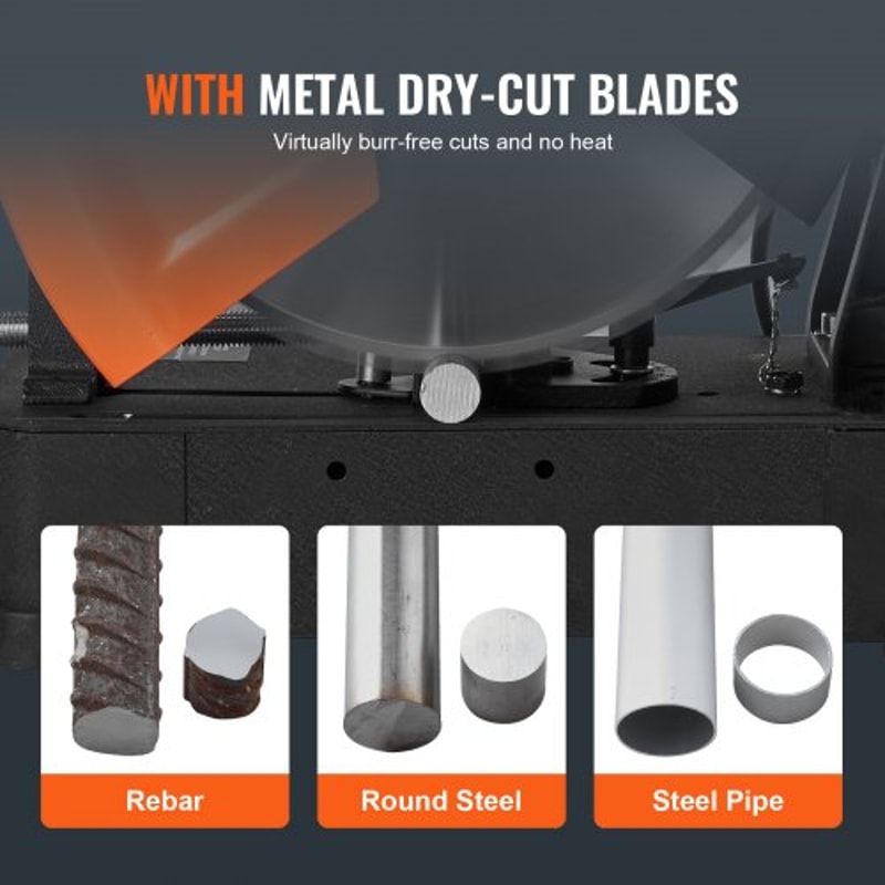 14Inch Cold Cut Chop Saw 2800W Metal Cutting Miter Saw With 045 Adjustable Angle 2