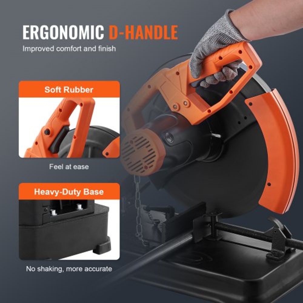Abrasive Chop Saw 2300W Metal CutOff Machine With 045 Adjustable Miter Cuts 5