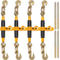 Heavy Duty Ratchet Chain Binder Set 4Pack 12000 Lb Load Limit With G80 Hooks For Secure Hauling 0