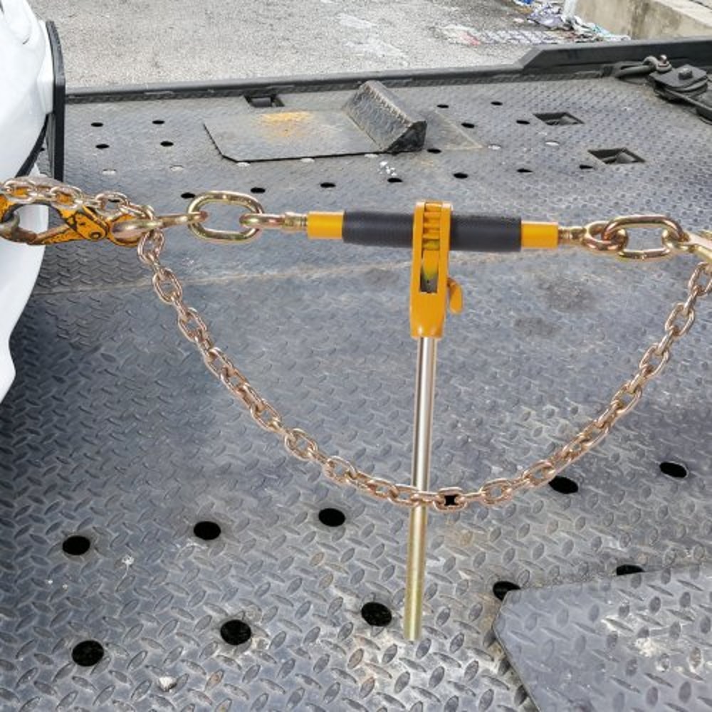 Heavy Duty Ratchet Chain Binder Set 4Pack 12000 Lb Load Limit With G80 Hooks For Secure Hauling 7
