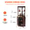 Industrial Corner Bar Cabinet With Wine Rack Glass Holder Farmhouse Storage Shelf 4