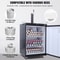 Full Size Beer Kegerator Single Tap Draft Beer Dispenser with Digital Temperature Control