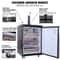 Full Size Beer Kegerator Single Tap Draft Beer Dispenser with Digital Temperature Control