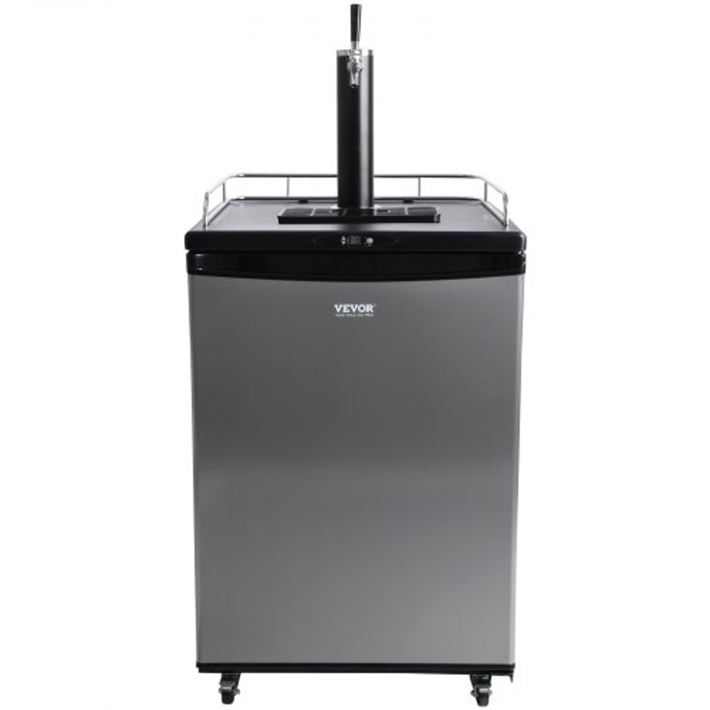 Full Size Beer Kegerator Single Tap Draft Beer Dispenser with Digital Temperature Control