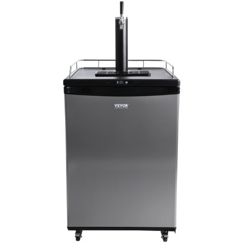 Full Size Beer Kegerator Single Tap Draft Beer Dispenser with Digital Temperature Control