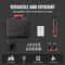 Cordless Electric Ratchet Wrench Kit With Dual Batteries Fast Charge LED Light 3