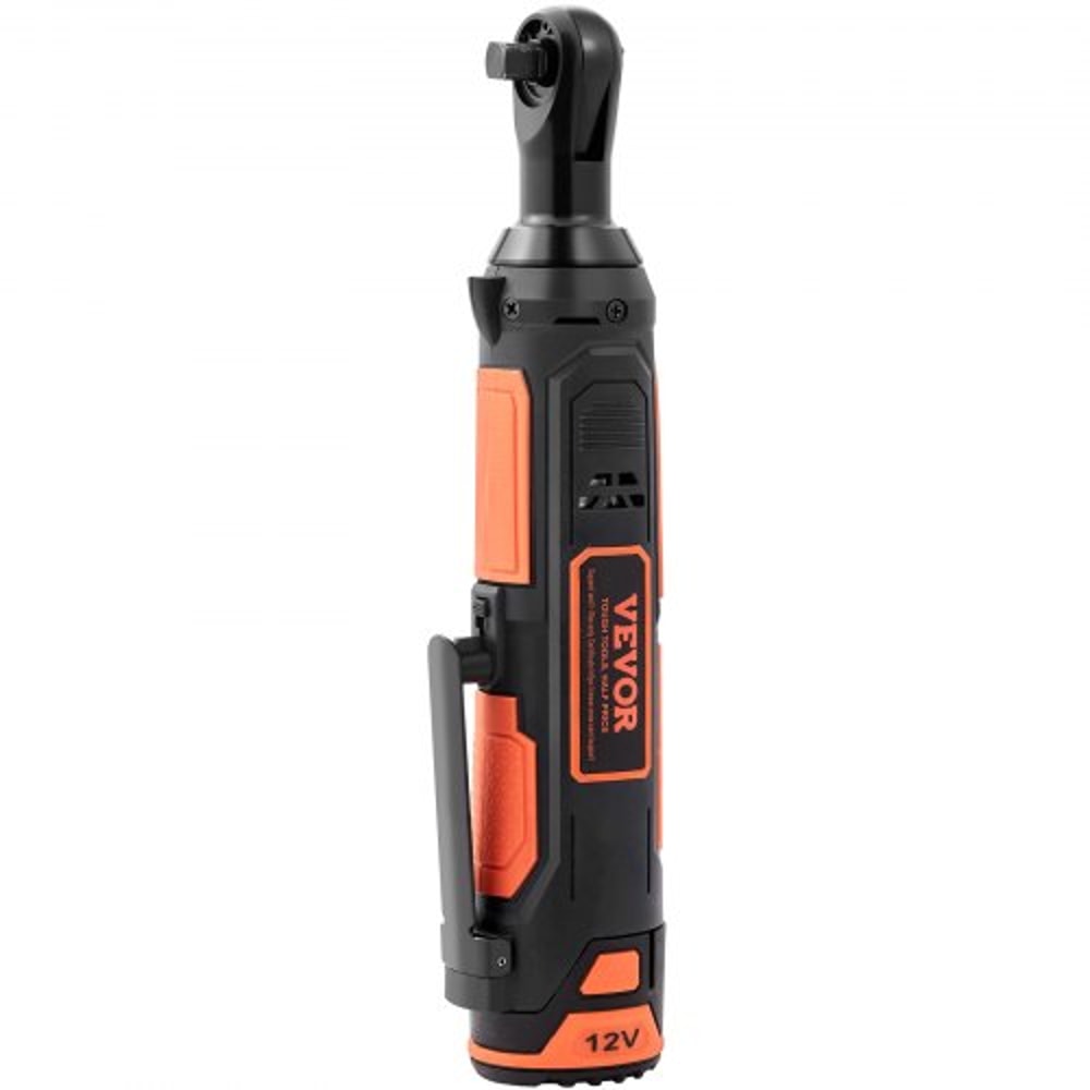 Cordless Electric Ratchet Wrench Kit With Dual Batteries Fast Charge LED Light 9