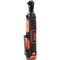 Cordless Electric Ratchet Wrench Kit With Dual Batteries Fast Charge LED Light 9
