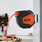 Retractable Air Hose Reel 38 X 50 FT 300 PSI Air Compressor Hose Reel With Auto Rewind Swivel Moun 6