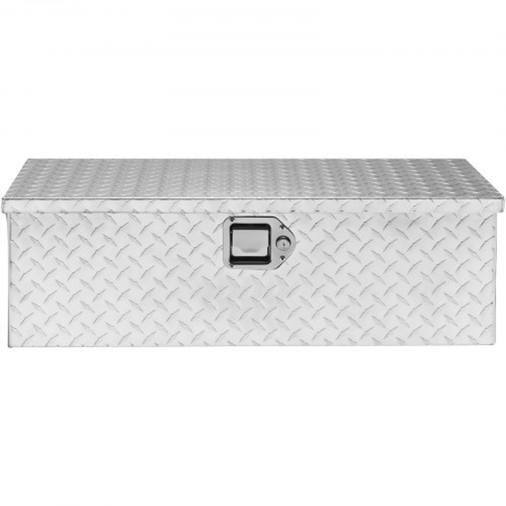 Aluminum Truck Tool Box With Lockable Diamond Plate Storage For Pickup Trucks Trailers 7