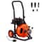 100FT Auto Feed Drain Cleaning Machine with Sewer Snake Auger for 1–4 Inch Pipes