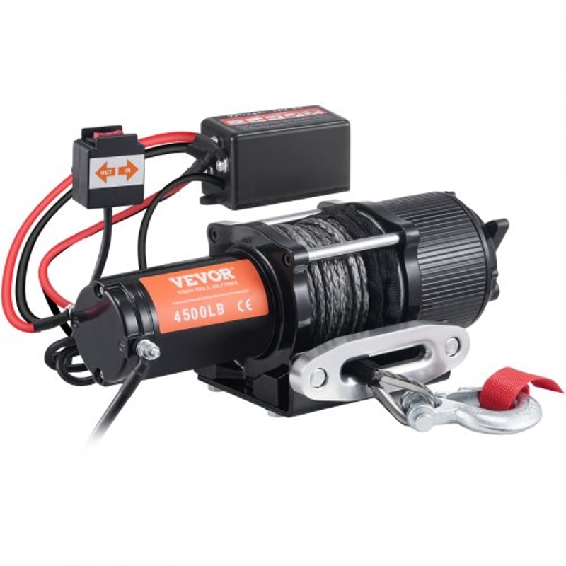 4500lb Electric Winch With Wireless Remote IP55 Waterproof ATV UTV Winch Synthetic Rope 9