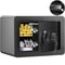 Digital Home Security Safe Box with Keypad, Wall Mount Steel Safe for Cash, Jewelry & Documents