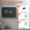 Digital Home Security Safe Box with Keypad, Wall Mount Steel Safe for Cash, Jewelry & Documents