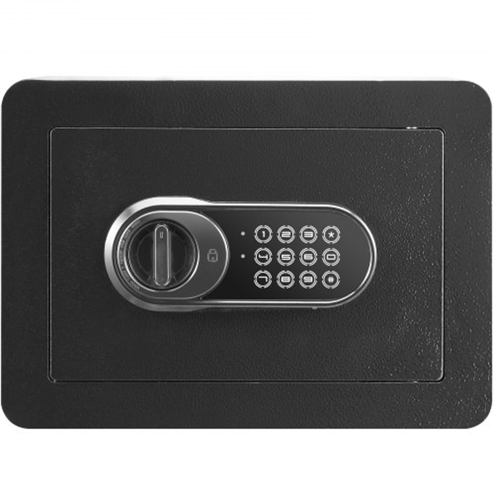 Digital Home Security Safe Box with Keypad, Wall Mount Steel Safe for Cash, Jewelry & Documents