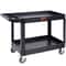 Heavy Duty Rolling Utility Cart 550LB 2Tier Service Cart With Locking Wheels 0
