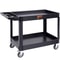 Heavy Duty Rolling Utility Cart 550LB 2Tier Service Cart With Locking Wheels 0