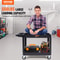 Heavy Duty Rolling Utility Cart 550LB 2Tier Service Cart With Locking Wheels 1