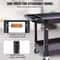 Heavy Duty Rolling Utility Cart 550LB 2Tier Service Cart With Locking Wheels 4