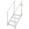Adjustable Dock Ladder 4Step Aluminum Pontoon Boat Ladder With Dual Handrails 500 Lb Capacity 0