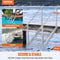 Adjustable Dock Ladder 4Step Aluminum Pontoon Boat Ladder With Dual Handrails 500 Lb Capacity 3