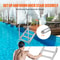 Adjustable Dock Ladder 4Step Aluminum Pontoon Boat Ladder With Dual Handrails 500 Lb Capacity 1