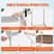 Adjustable Dock Ladder 4Step Aluminum Pontoon Boat Ladder With Dual Handrails 500 Lb Capacity 6