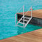 Adjustable Dock Ladder 4Step Aluminum Pontoon Boat Ladder With Dual Handrails 500 Lb Capacity 5