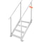 Adjustable Dock Ladder 4Step Aluminum Pontoon Boat Ladder With Dual Handrails 500 Lb Capacity 8