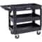 Heavy Duty Rolling Utility Cart 550 Lbs Capacity 3 Shelf Service Cart With Locking Wheels 0