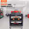 Heavy Duty Rolling Utility Cart 550 Lbs Capacity 3 Shelf Service Cart With Locking Wheels 1