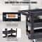 Heavy Duty Rolling Utility Cart 550 Lbs Capacity 3 Shelf Service Cart With Locking Wheels 4