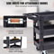 Heavy Duty Rolling Utility Cart 550 Lbs Capacity 3 Shelf Service Cart With Locking Wheels 4