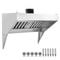 4FT Commercial Exhaust Hood For Food Trucks Restaurants With Stainless Steel Grease Filters 0