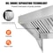 4FT Commercial Exhaust Hood For Food Trucks Restaurants With Stainless Steel Grease Filters 3