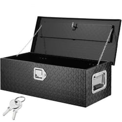heavy duty truck bed tool box 30 inch lockable aluminum diamond plate tool box for pickup & trailer