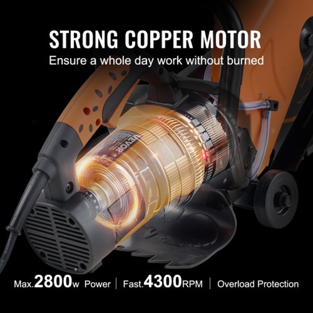 Concrete Saw WetDry Cutter With 5Inch Depth And 3200W HighPower Motor 3