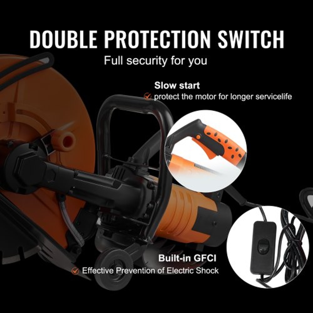 Concrete Saw WetDry Cutter With 5Inch Depth And 3200W HighPower Motor 4