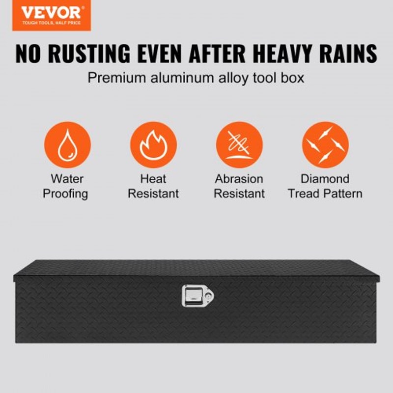 Truck Bed Tool Box HeavyDuty Aluminum Tool Box With Lockable Waterproof Storage 1