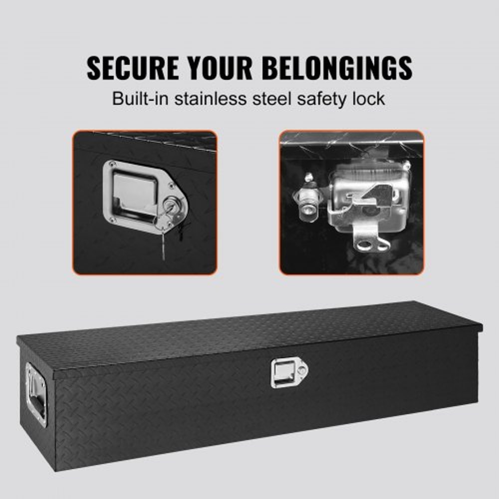 Truck Bed Tool Box HeavyDuty Aluminum Tool Box With Lockable Waterproof Storage 3