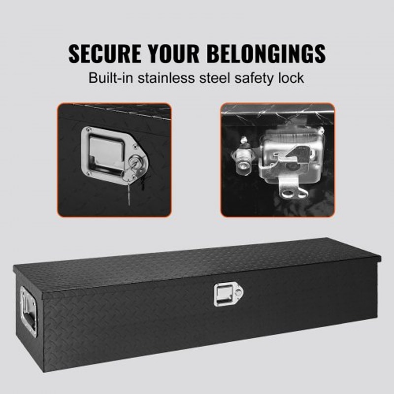 Truck Bed Tool Box HeavyDuty Aluminum Tool Box With Lockable Waterproof Storage 3