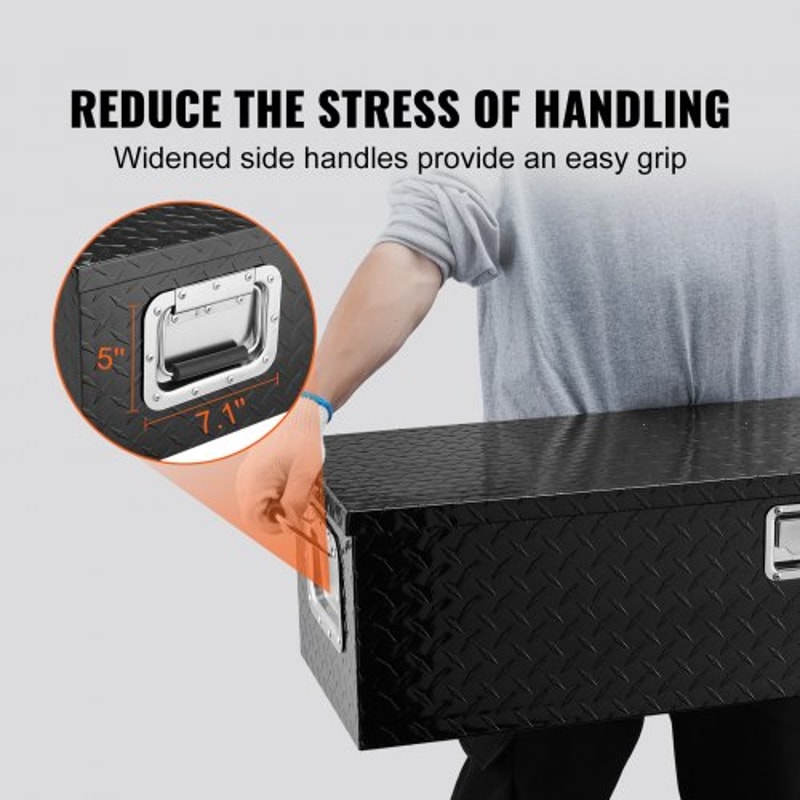 Truck Bed Tool Box HeavyDuty Aluminum Tool Box With Lockable Waterproof Storage 4