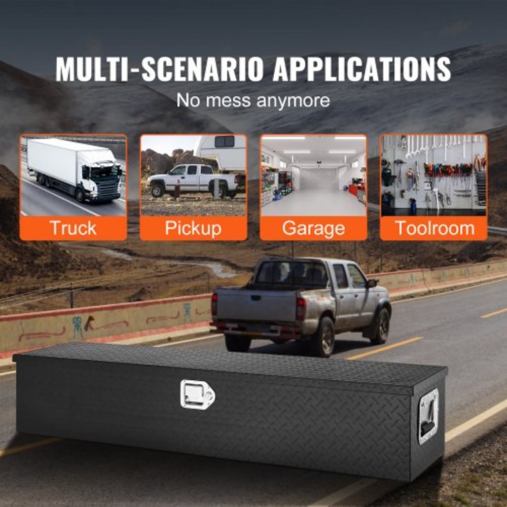 Truck Bed Tool Box HeavyDuty Aluminum Tool Box With Lockable Waterproof Storage 5
