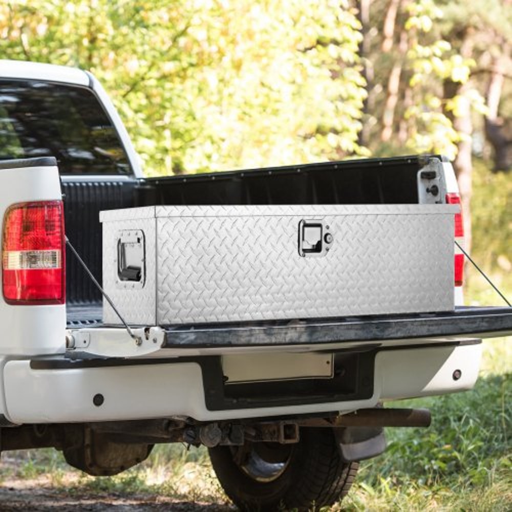 Heavy Duty Truck Tool Box 39 Inch Aluminum Truck Bed Tool Box With Lock And Diamond Plate Finish 6